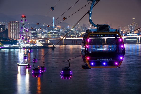 2면-송도 해상케이블카 부산 시내 야경-국제신문